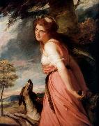 George Romney Lady Hamilton as a Bacchante. oil